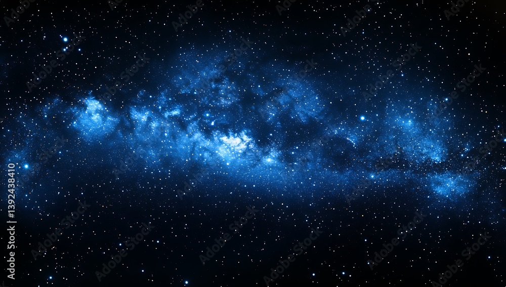 Naklejka premium Celestial Nebula Cosmic Dust Starscape. (2)