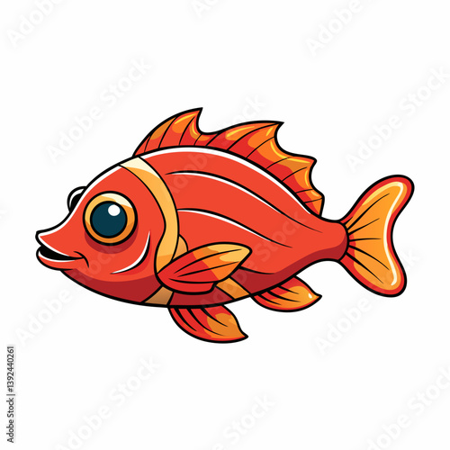 goldfish isolated on white