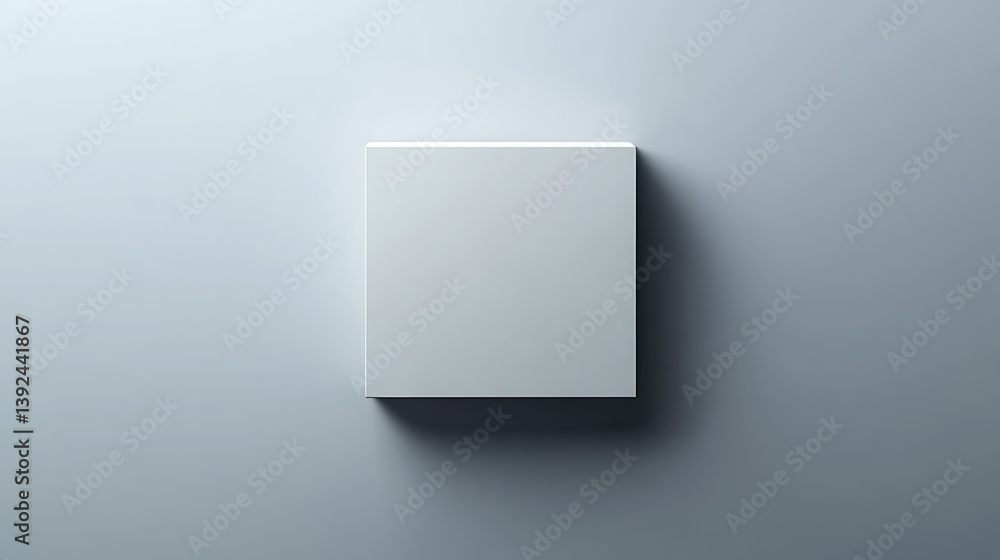 Blank White Box on Light Gray Background Blank White Box on Light Gray Background