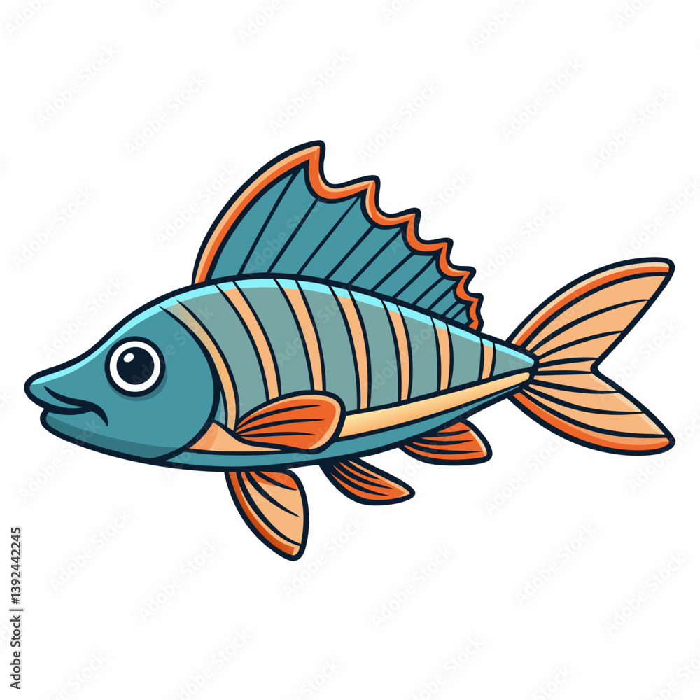 Fototapeta premium fish on a white background