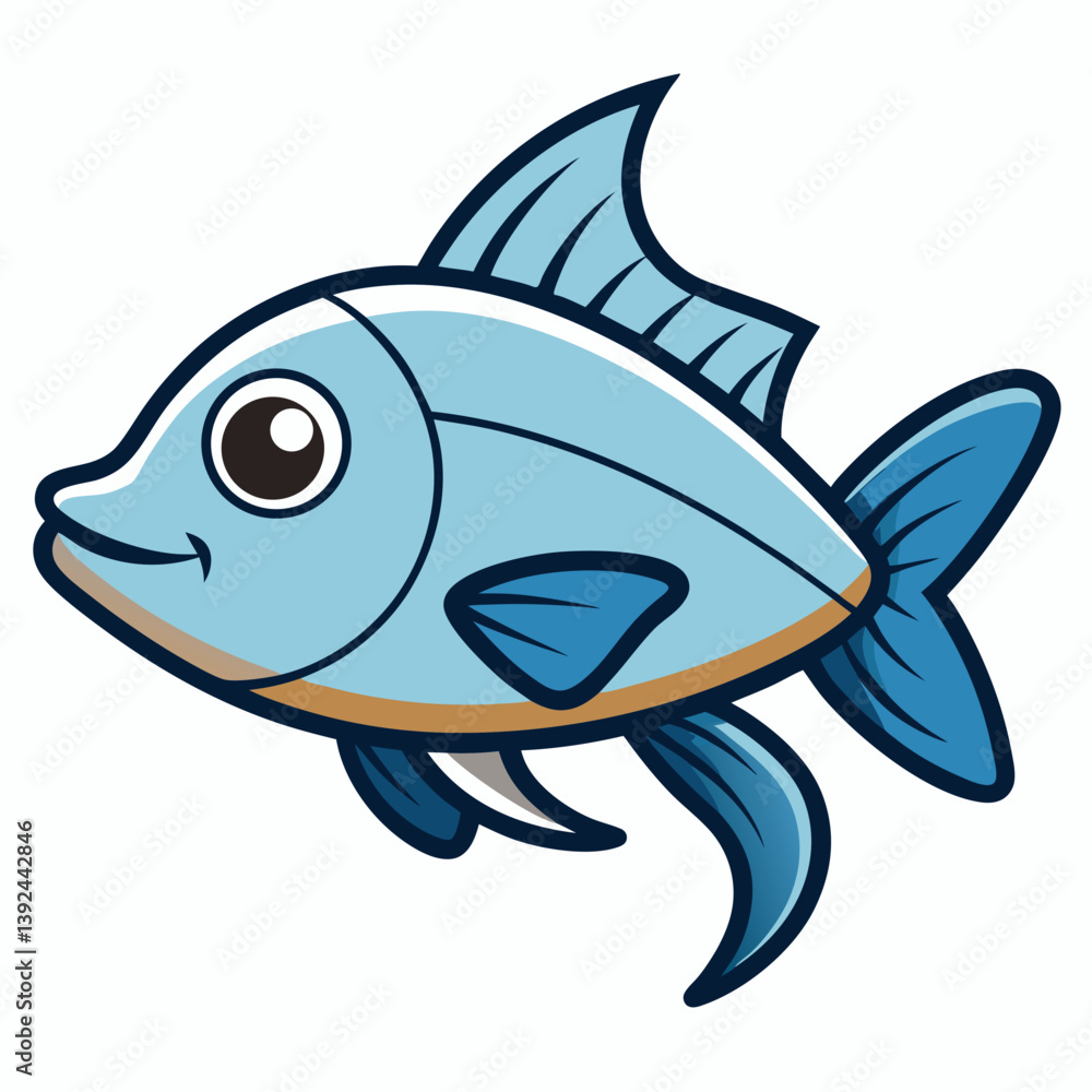 Fototapeta premium fish on a white background