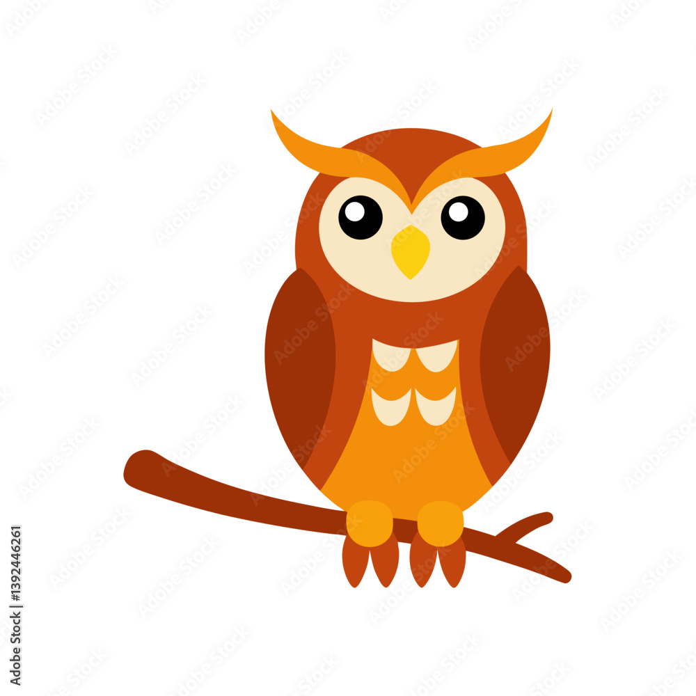 owl sitting on a branch owl sitting on a branch