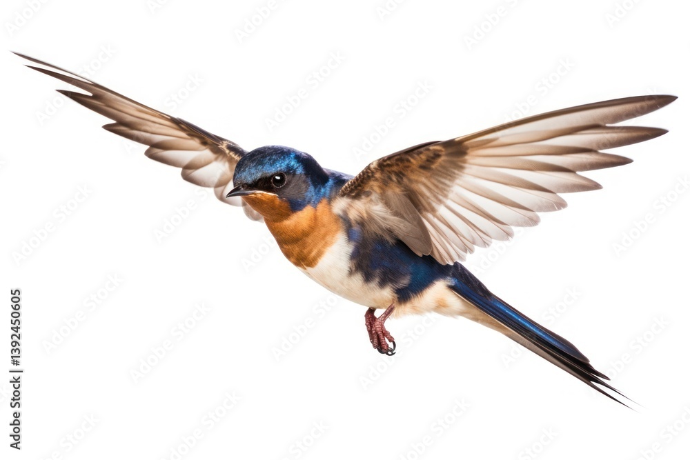 Fototapeta premium Swallow flying swallow animal.