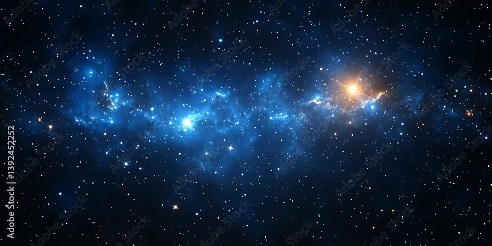 Obraz premium Cosmic Nebulae Dance in Deep Space.