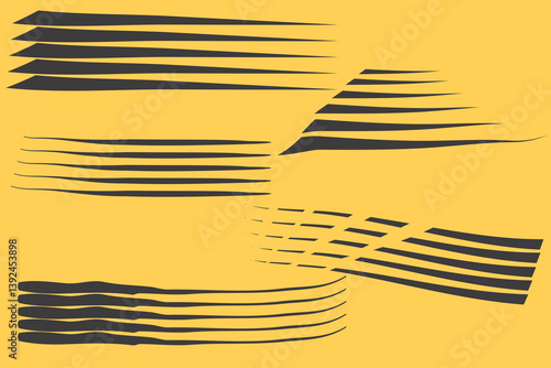 Brush Patterns in plain background