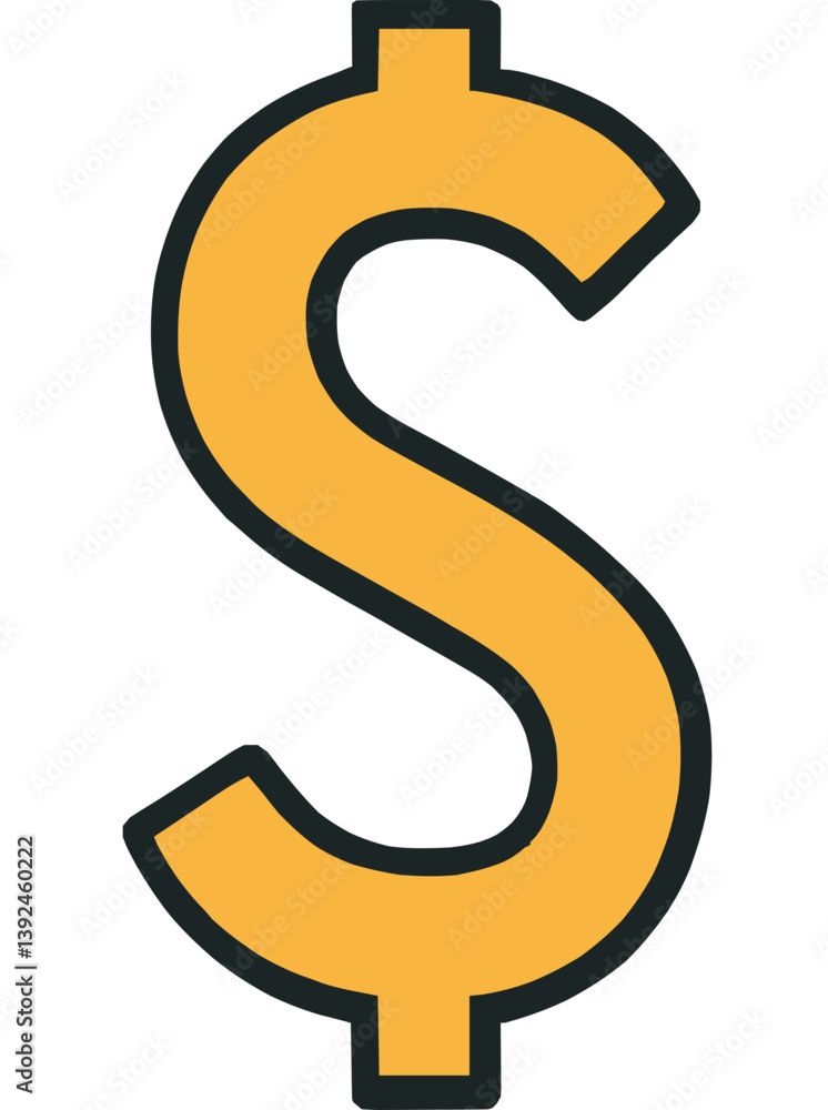 Dollar Symbol Representing Currency and Wealth Dollar Symbol Representing Currency and Wealth