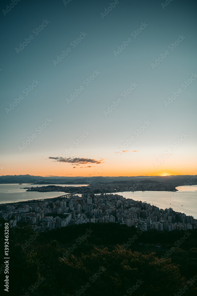 Obraz premium Morro da Cruz Florianópolis