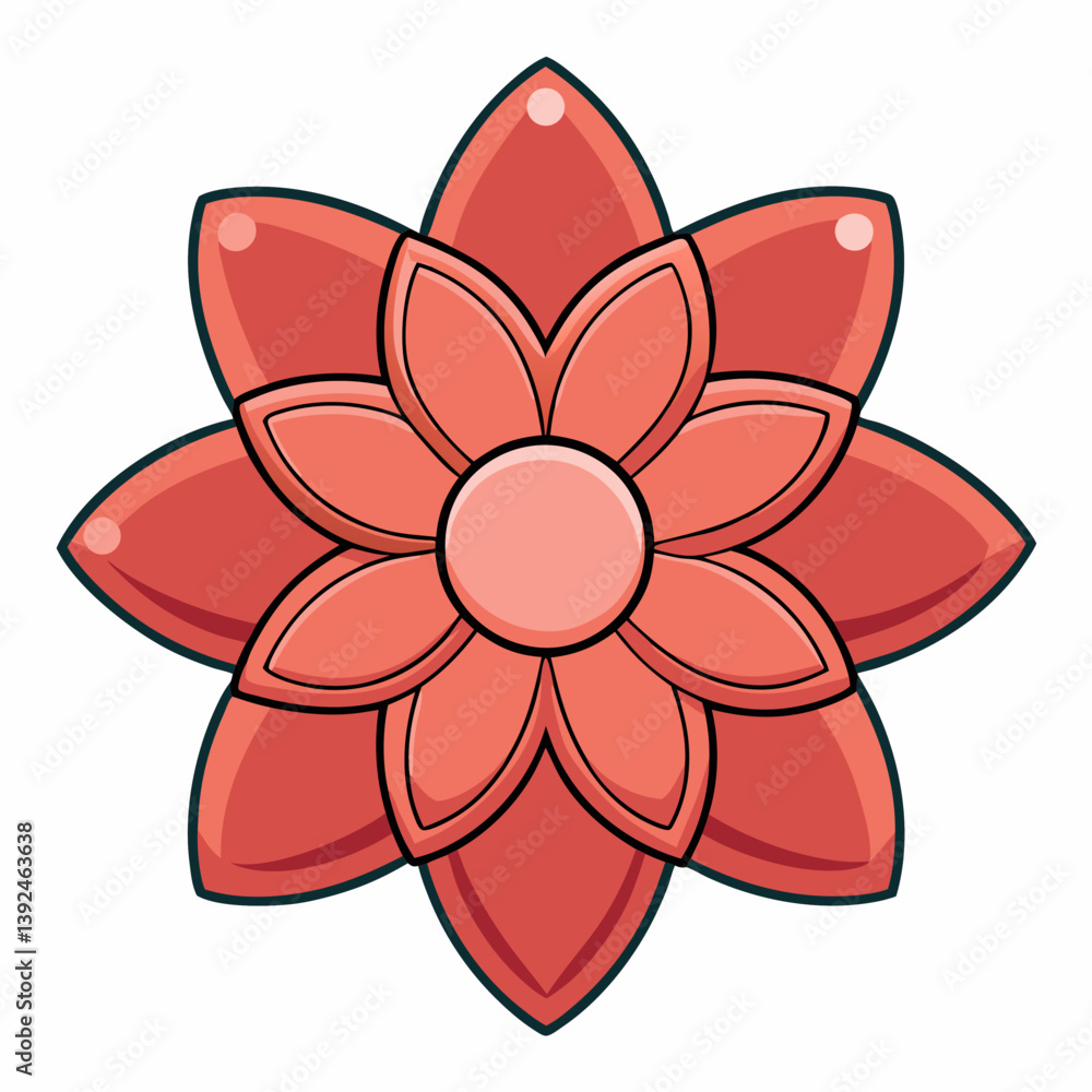 red flower isolated on white red flower isolated on white