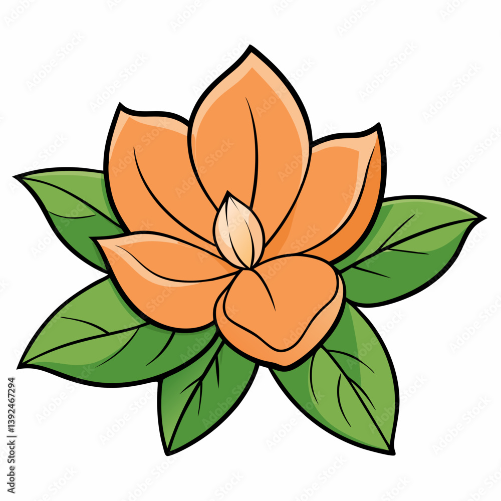 Obraz premium vector illustration of a flower