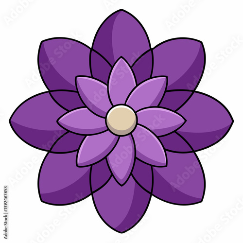 pink flower isolated on white
