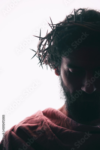 Obraz na płótnie Concept Jesus Christ Portrait w salonie