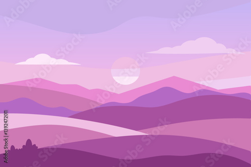 landscape with mountains