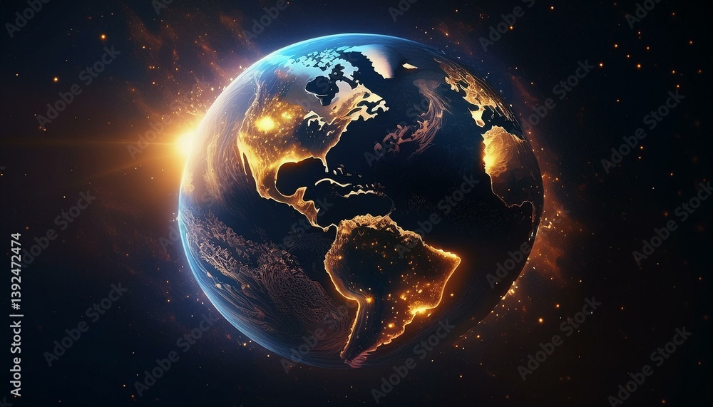 Obraz premium earth in space