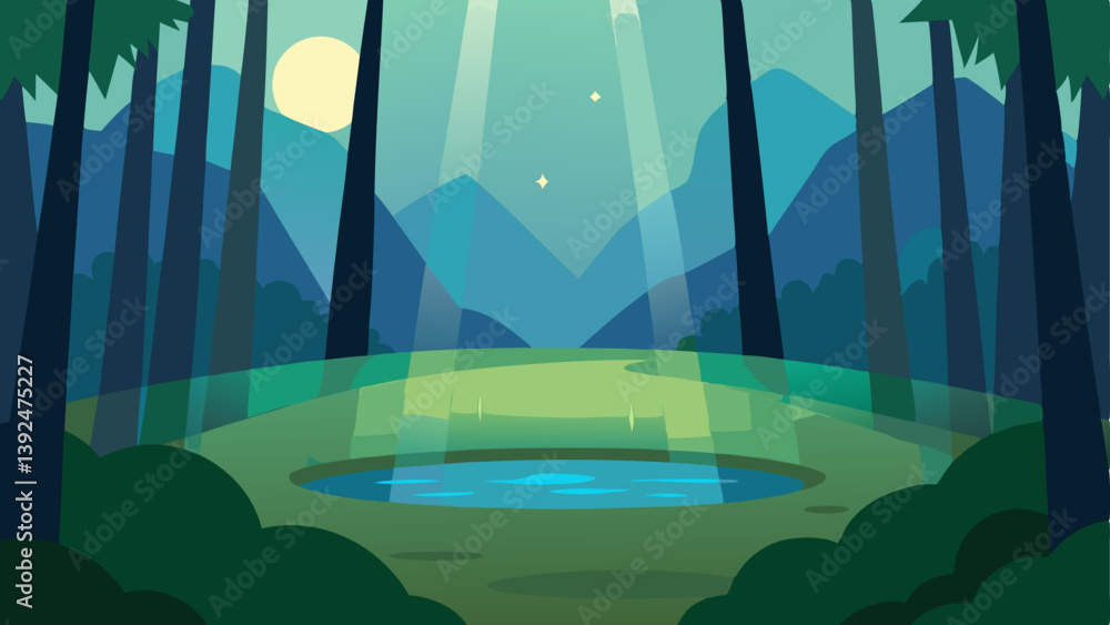 landscape with forest landscape with forest
