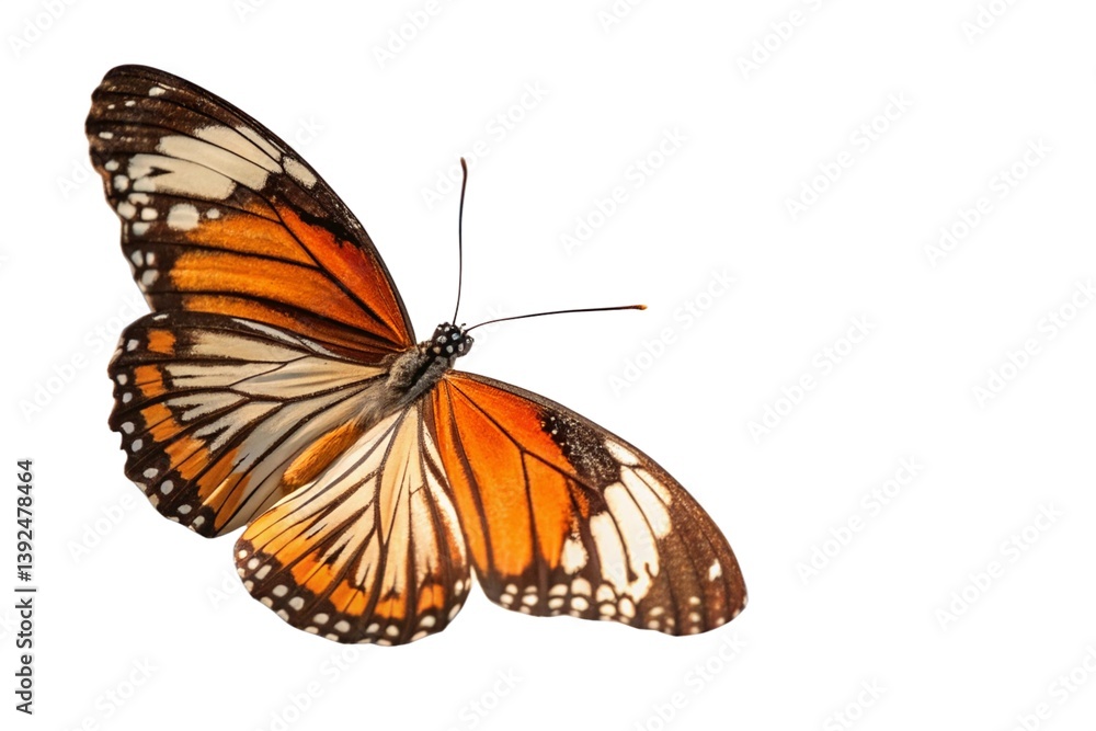 Fototapeta premium butterfly on white background