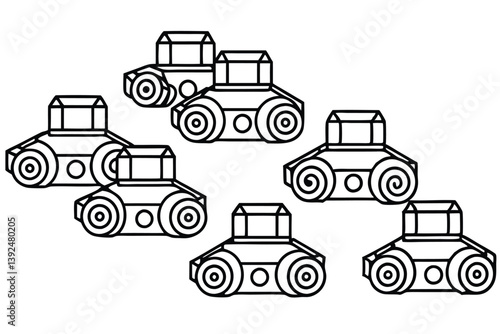 Powermover Xt12 Line Art Representation of High-Tech Power Systems