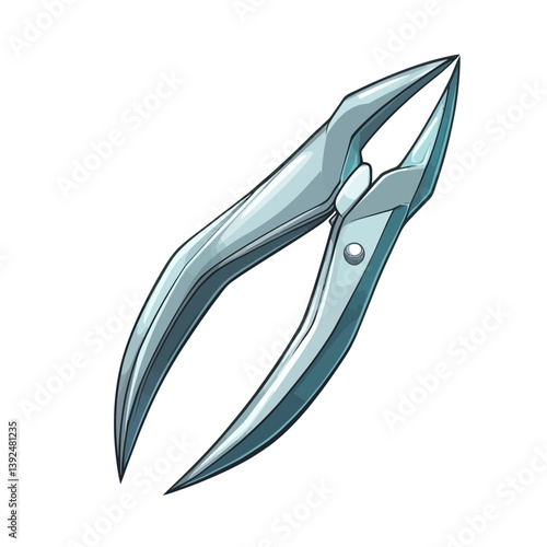 vector illustration of a modern pliers