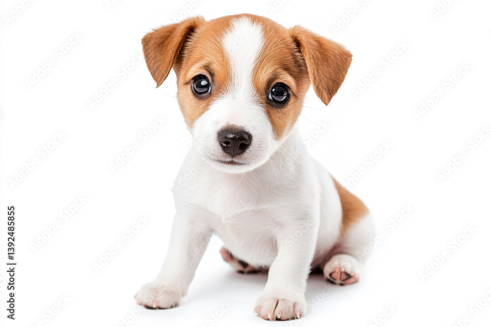 a small dog sitting on a white surface a small dog sitting on a white surface