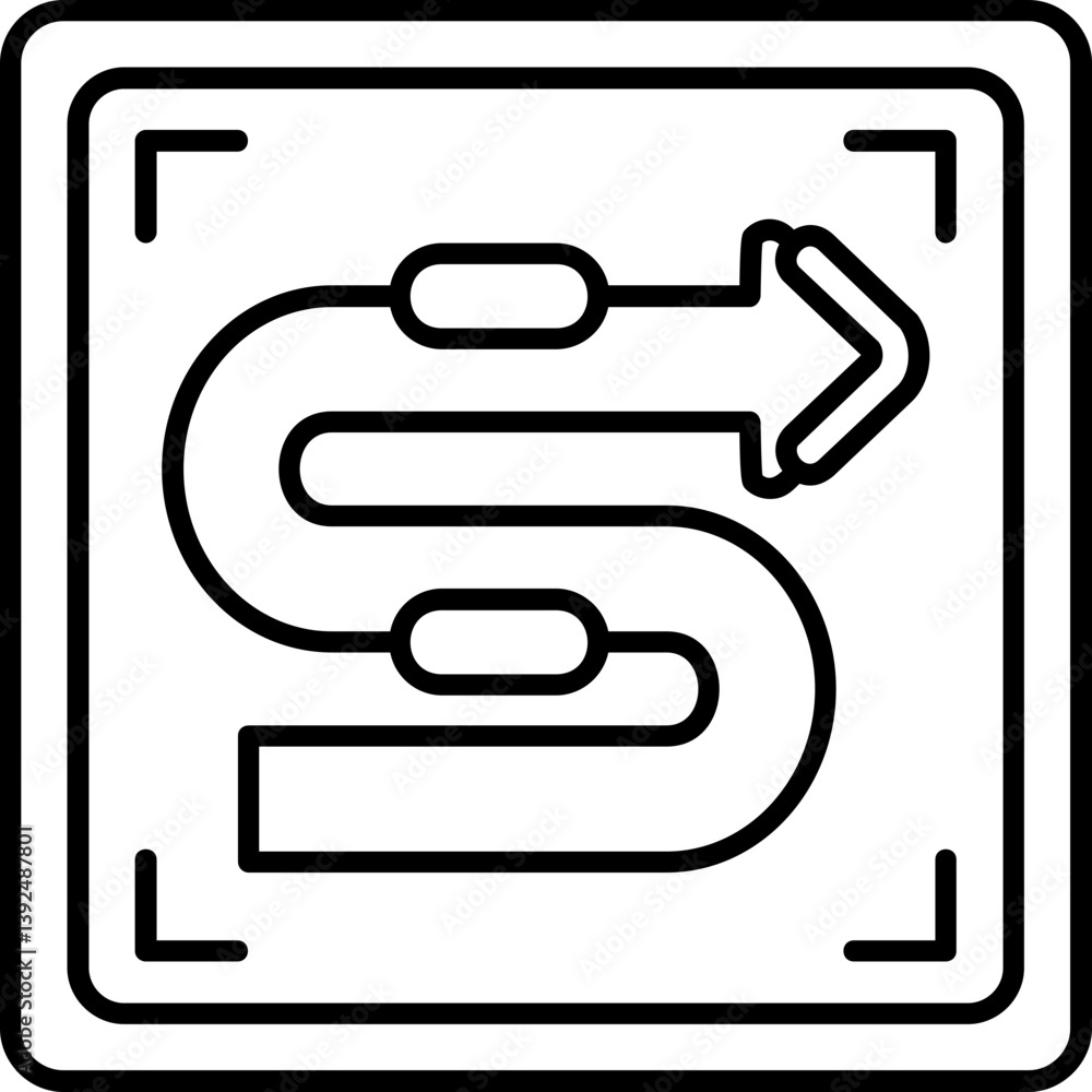 Right Route Icon Right Route Icon