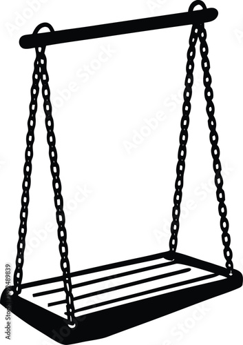 swing on a white background
