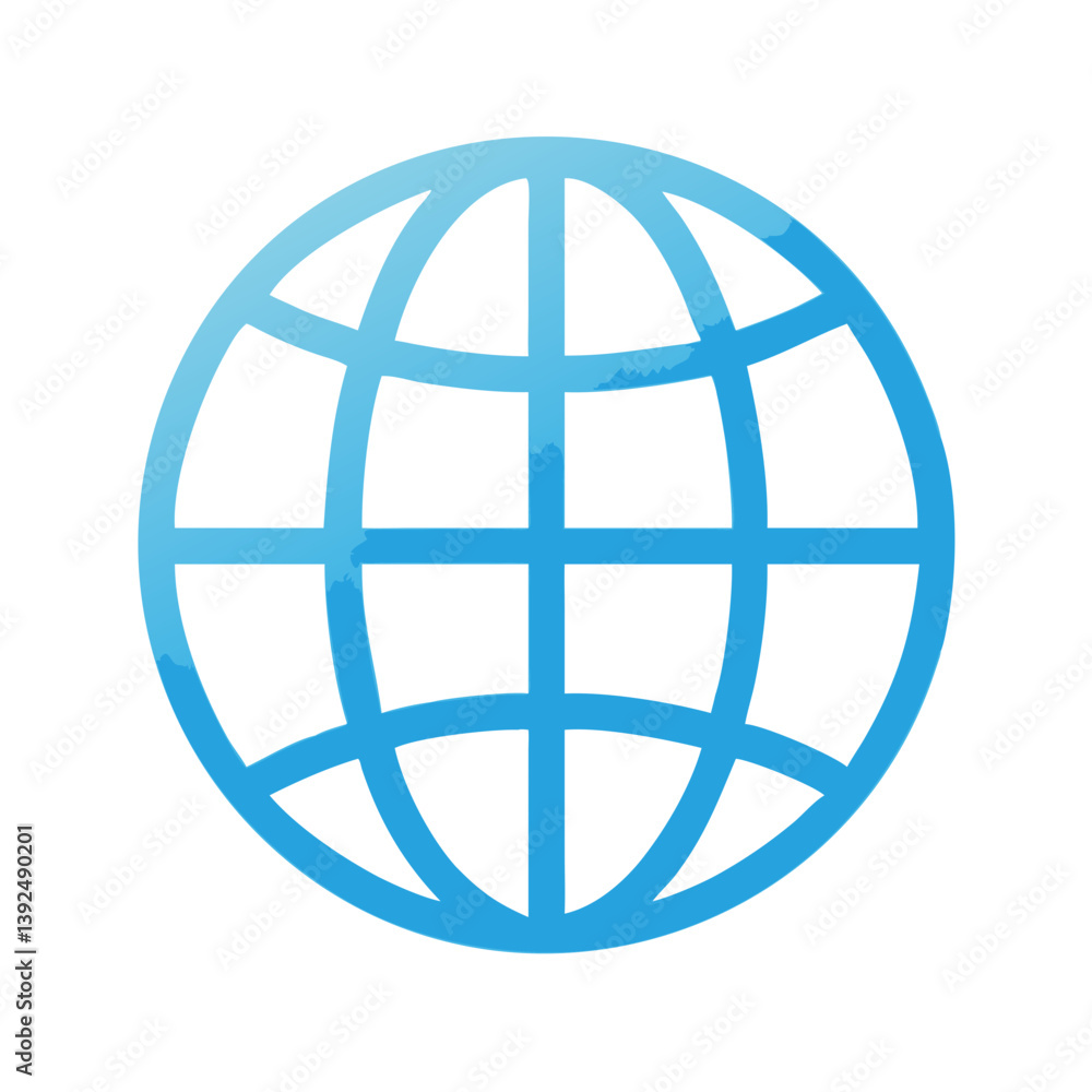 Globe Symbol for Global or Internet Access Icon Design Globe Symbol for Global or Internet Access Icon Design
