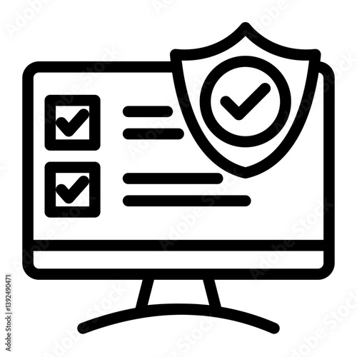 Validation Icon Line Style for Startup Business Pack Icon Themes