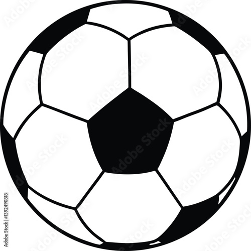 soccer ball on white background