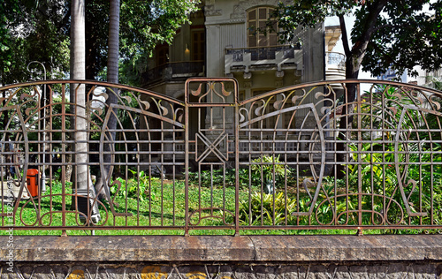 Art nouveau grid in Tijuca neighborhood, Rio de Janeiro, Brazil