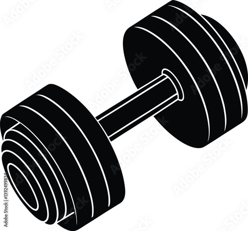 dumbbells isolated on white background