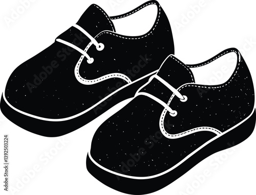 black and white shoes
