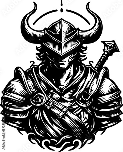 sketch vector illustration design image icon logo symbol abstract modern hero knight medieval classic vintage ethnic traditional