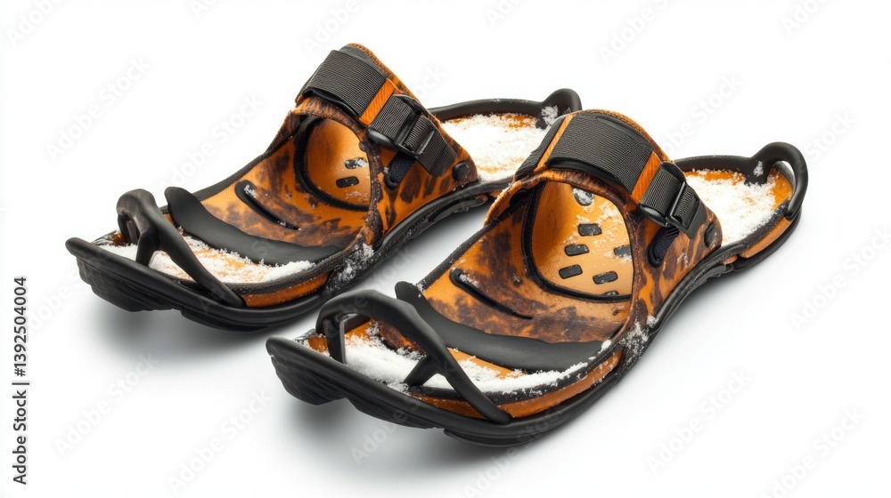 Stylish and comfortable sandals showcasing a contemporary design. Perfect for casual outings and summer adventures. A blend of fashion and functionality awaits you. Generative AI