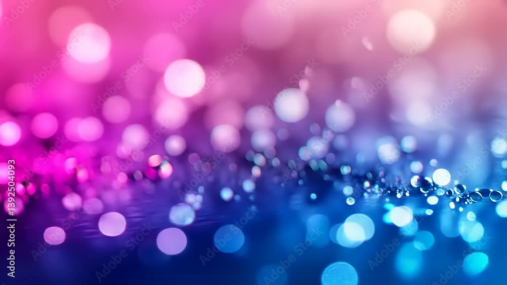 Vibrant Abstract Background with Water Droplets and Bokeh Effects Vibrant Abstract Background with Water Droplets and Bokeh Effects