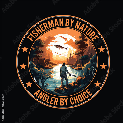 Fishing t shirt design