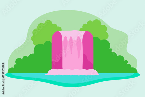 vector illustration of a mountain landscape
