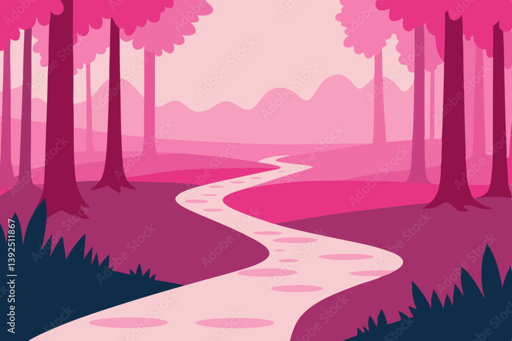 road in the forest