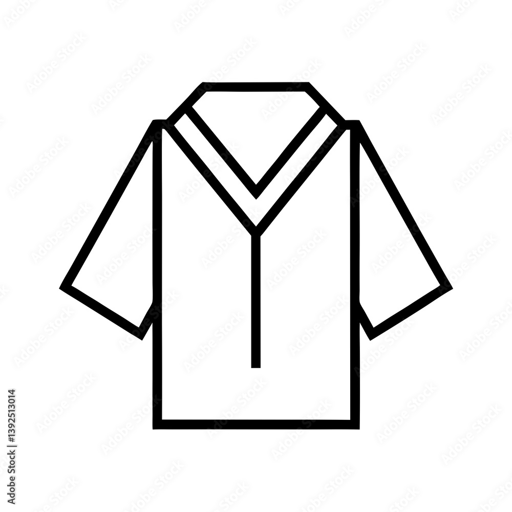 Outline Of Modern Shirt With Short Sleeves Apparel For Fashion Design Outline Of Modern Shirt With Short Sleeves Apparel For Fashion Design