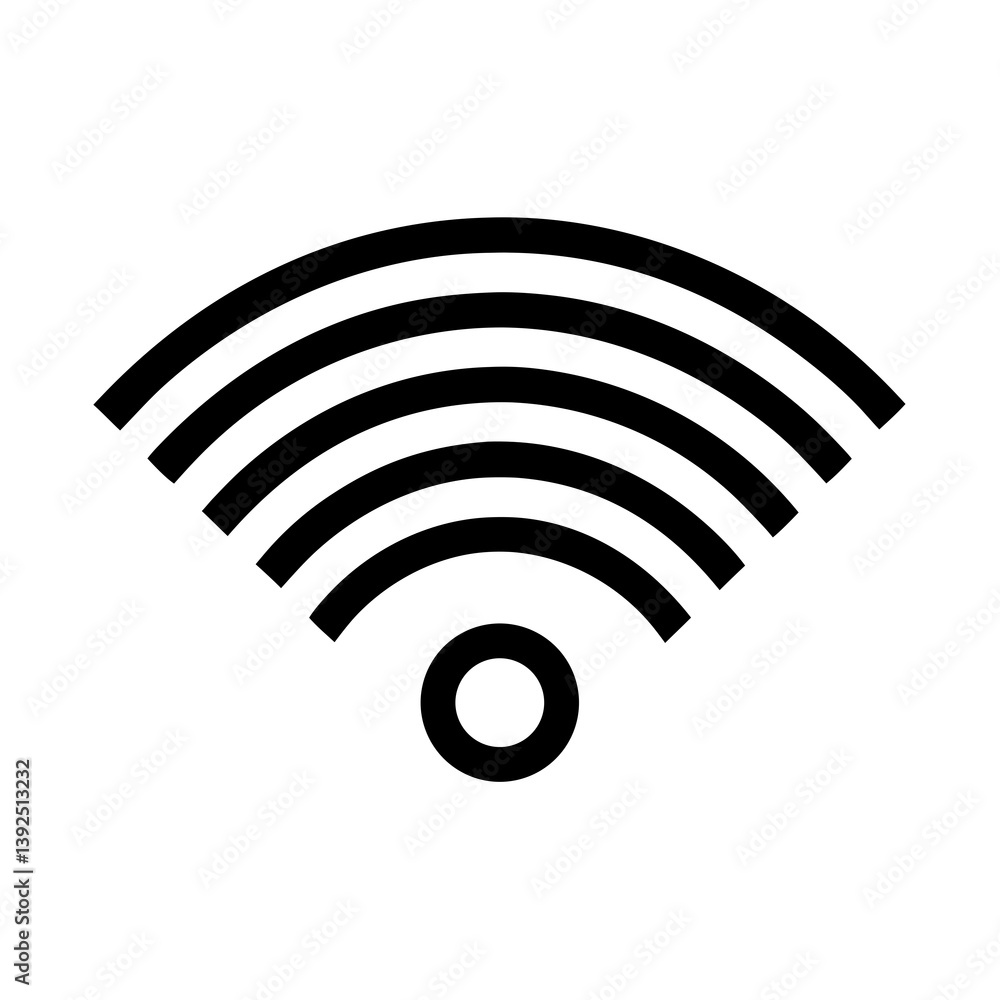 Wireless Internet Connection Icon Concept Illustration And Wifi Signal Design Template Wireless Internet Connection Icon Concept Illustration And Wifi Signal Design Template
