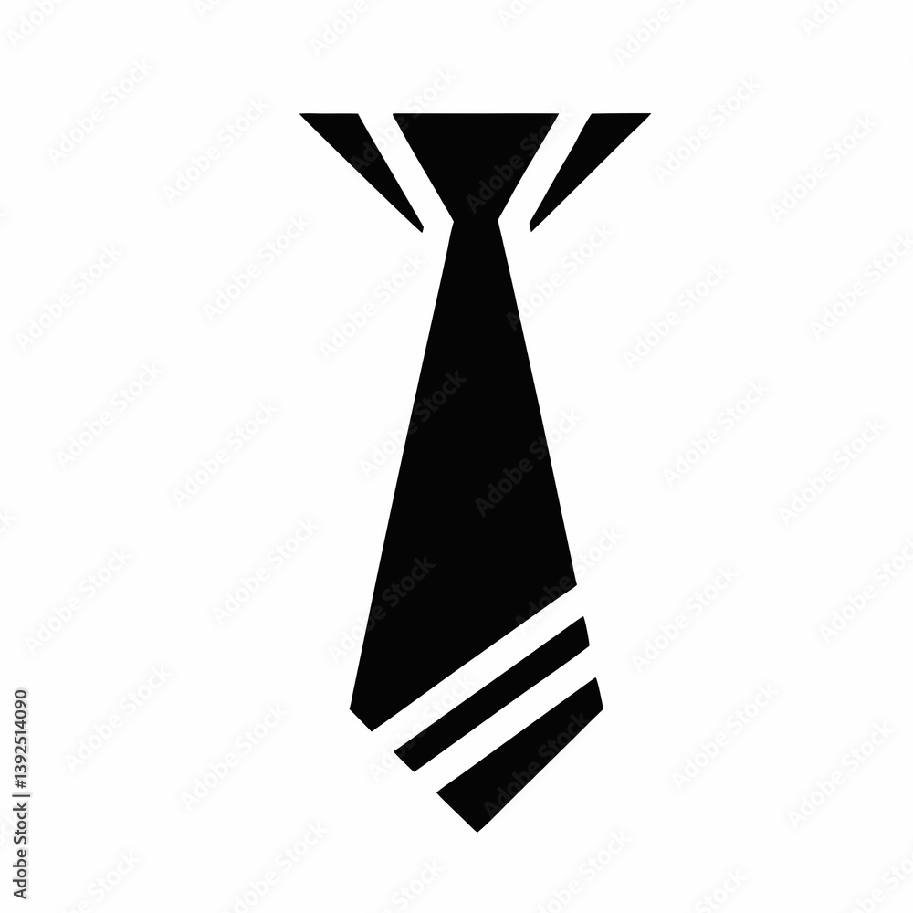Elegant Black Tie Icon Vector Design Illustration For Business Wear Elegant Black Tie Icon Vector Design Illustration For Business Wear