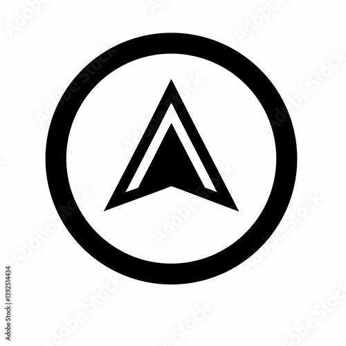 Free Download Arrow Inside A Circle Simple Navigation Symbol Vector Illustration Design - GFXLoad