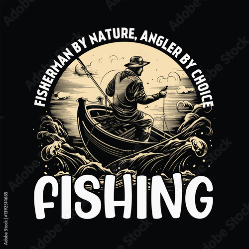 Fishing t shirt design