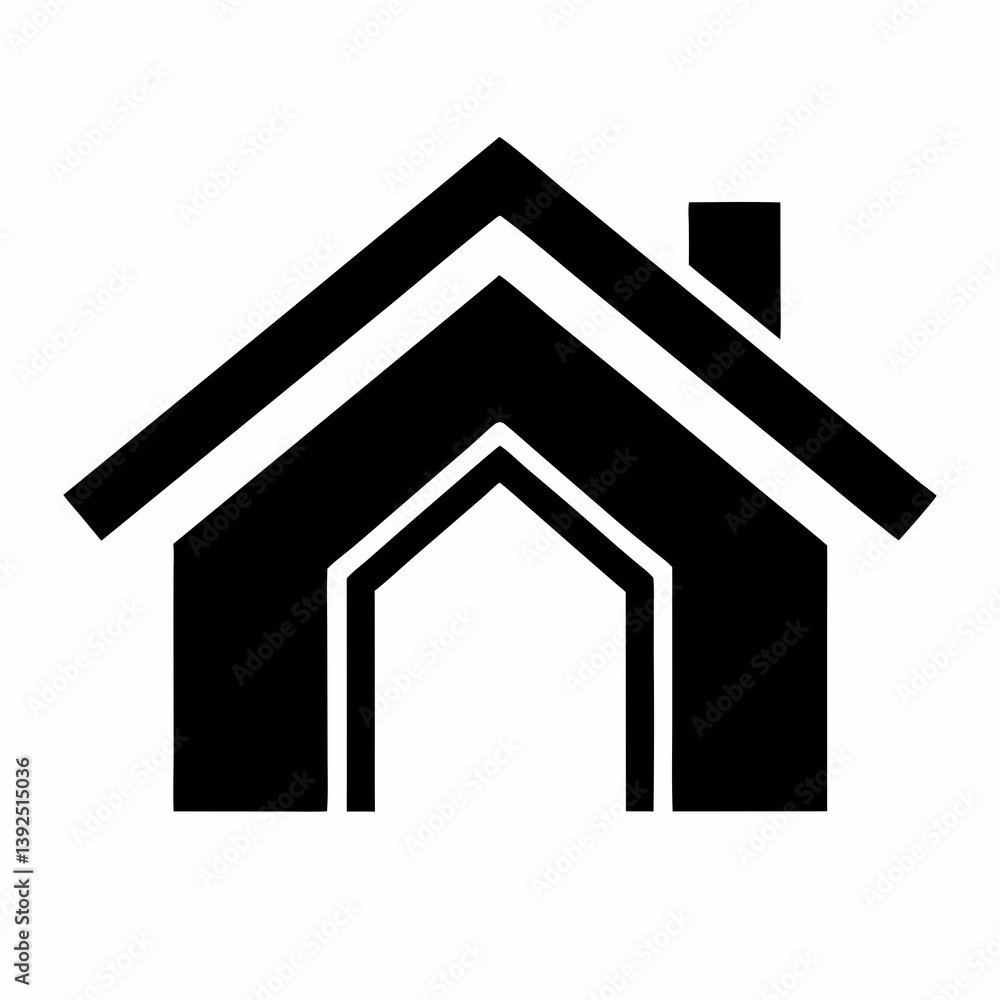 Black And White House Outline Vector Illustration Graphic Symbol Simple Icon Home Black And White House Outline Vector Illustration Graphic Symbol Simple Icon Home