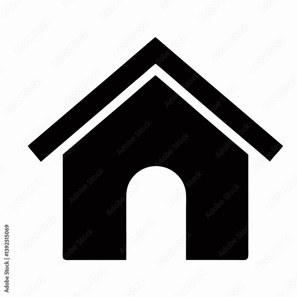 Minimalist Black And White Home Icon House Vector Graphic Design Minimalist Black And White Home Icon House Vector Graphic Design