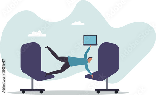 Flexible work, let employee manage their working time to finish project .character for design.