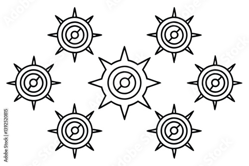Powersurge Core Line Art Design for Revolutionary Power Systems