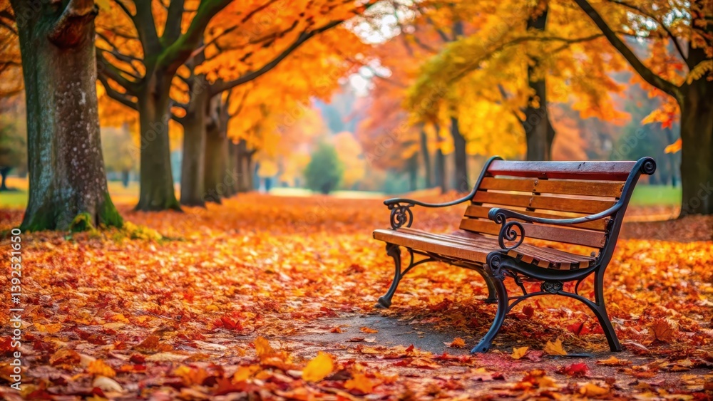 Bench amidst a vibrant carpet of autumn leaves in a serene park setting , natural, fall, natural, fall, foliage, colorful, bench Bench amidst a vibrant carpet of autumn leaves in a serene park setting , natural, fall, natural, fall, foliage, colorful, bench