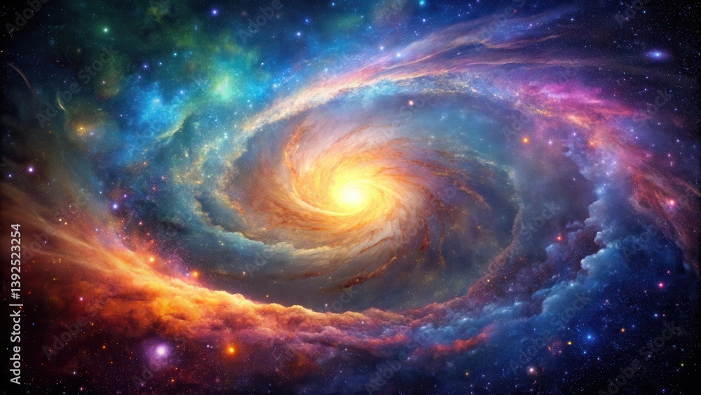glowing nebula of swirling colors in space, starry night sky, glowing nebulae glowing nebula of swirling colors in space, starry night sky, glowing nebulae