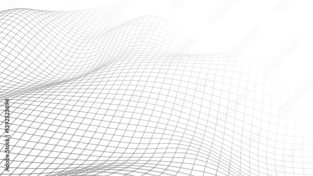 Abstract background neural network. Vector perspective grid on white background. 3D vector illustrations. Abstract background neural network. Vector perspective grid on white background. 3D vector illustrations.