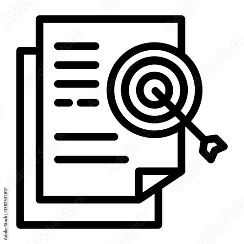 business plan target icon