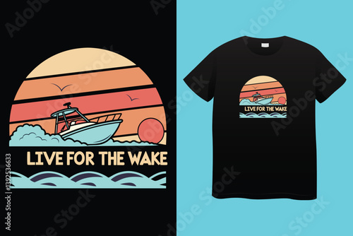 Life is Better At the Lake. T-shirt design. Vector Illustration.